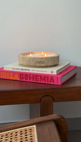 Travertine Vat - Geurkaars