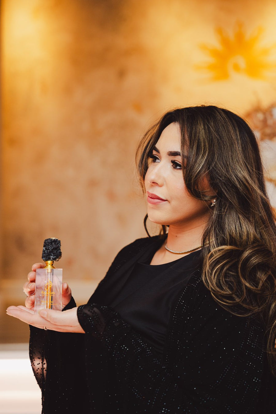 Nuble Oud attar with gemstone cap